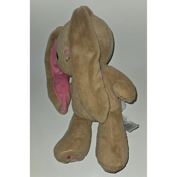 BABW Build A Bear Kabu Pawlette Bunny Rabbit Plush Brown Pink Heart Easter - Picture 4 of 8